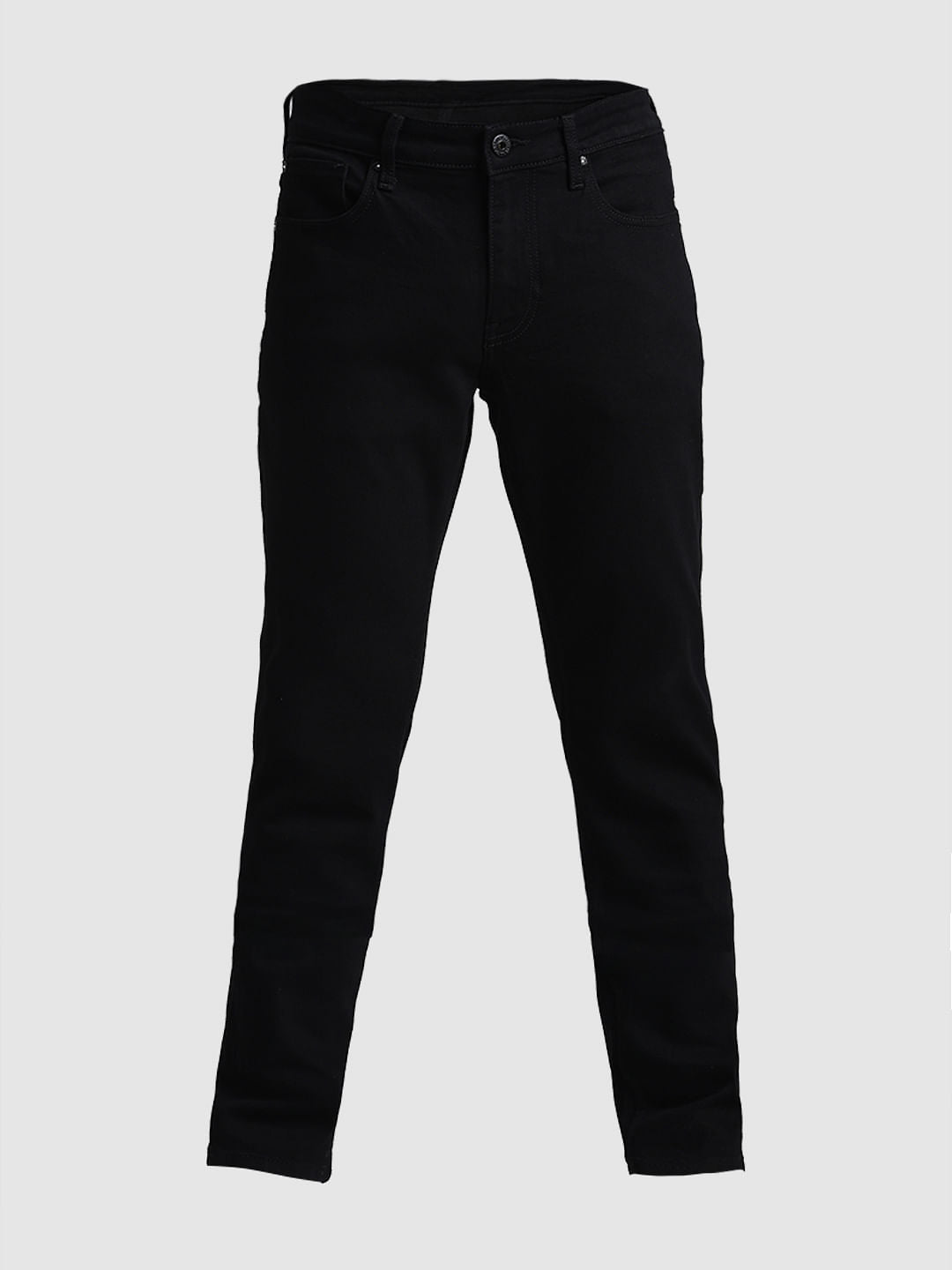 Black Low Rise Glenn Slim Fit Jeans