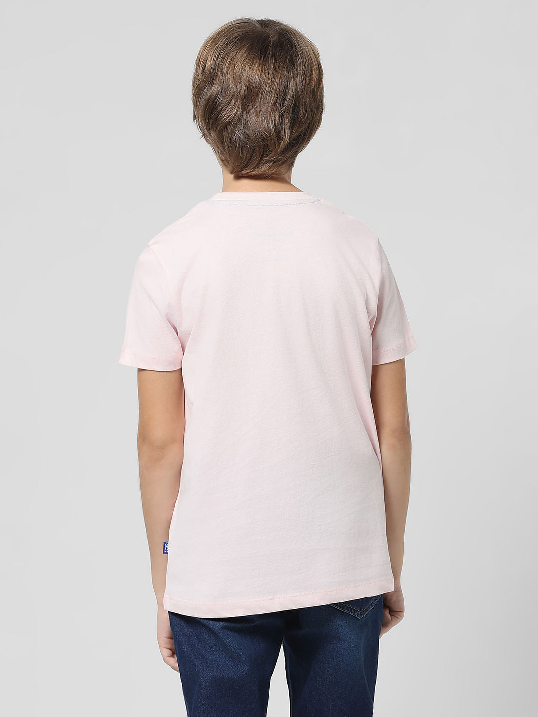 Light Pink Logo Print T-shirt