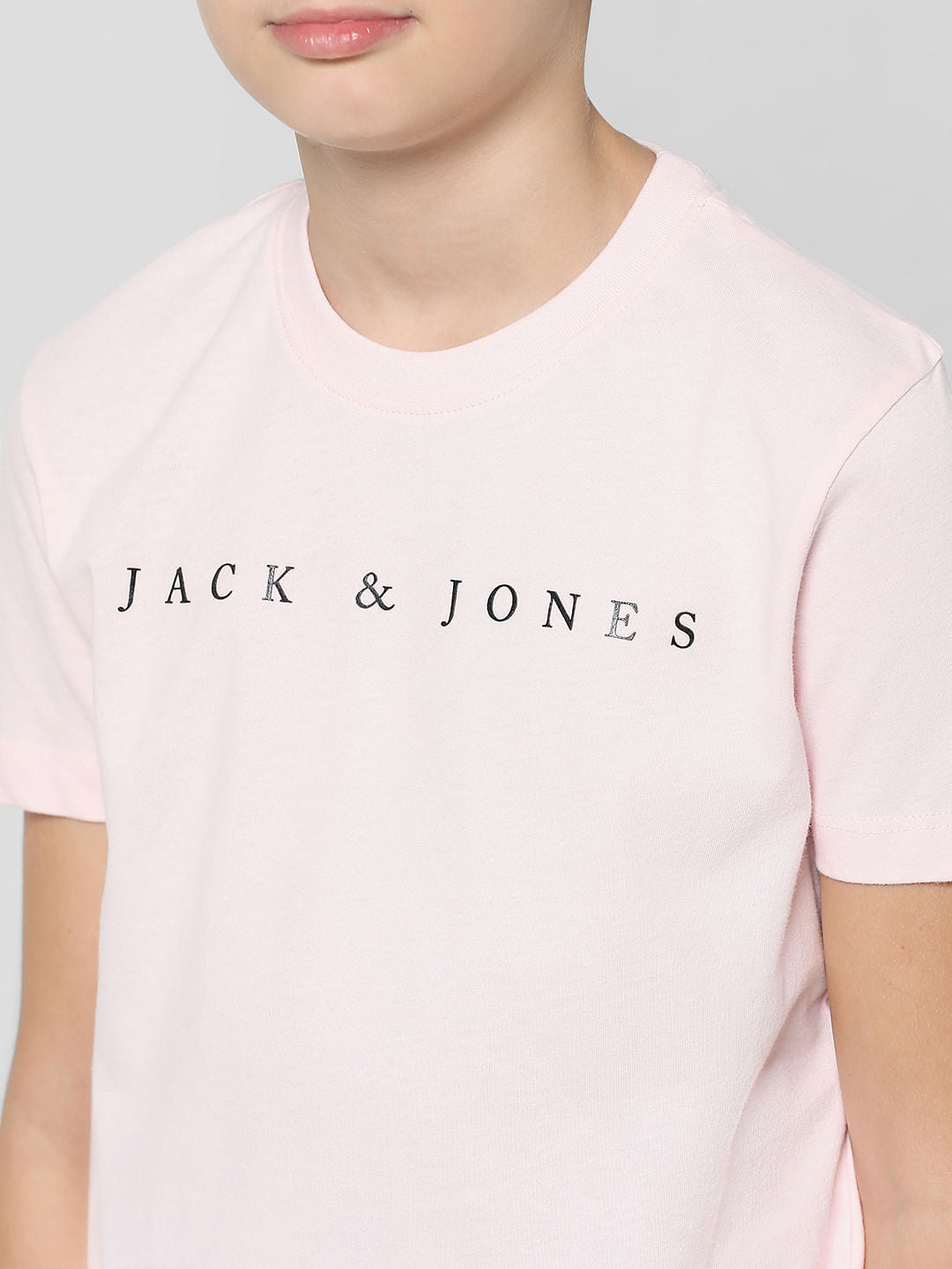 Light Pink Logo Print T-shirt