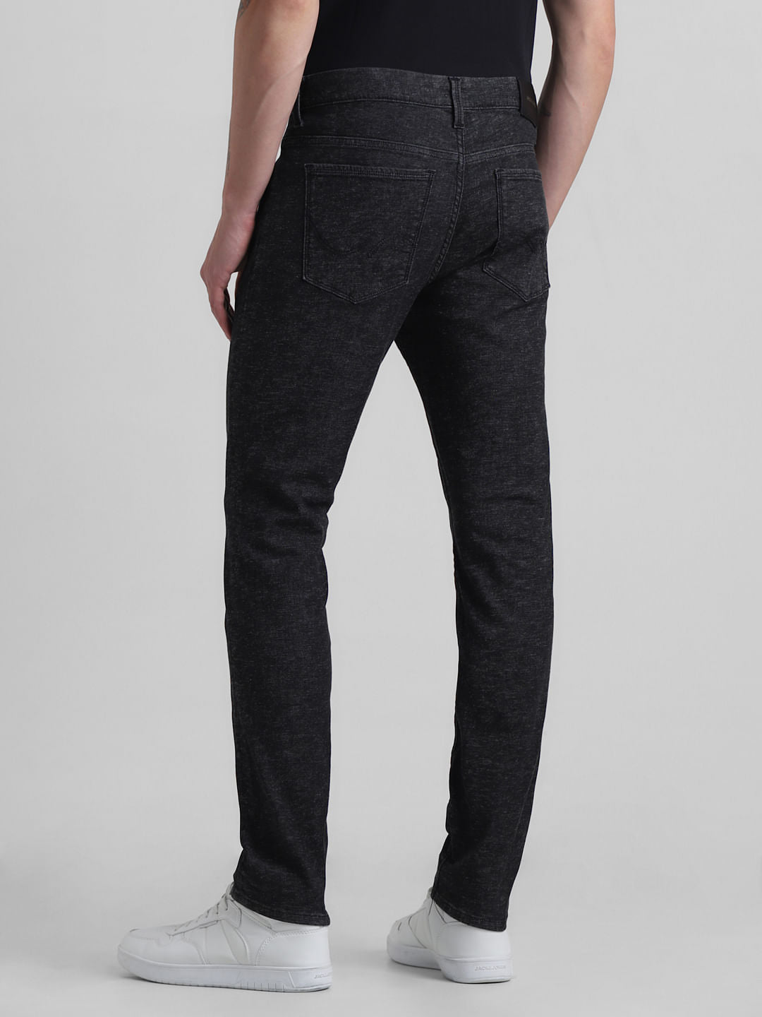 Black Low Rise Glenn Slim Fit Jeans