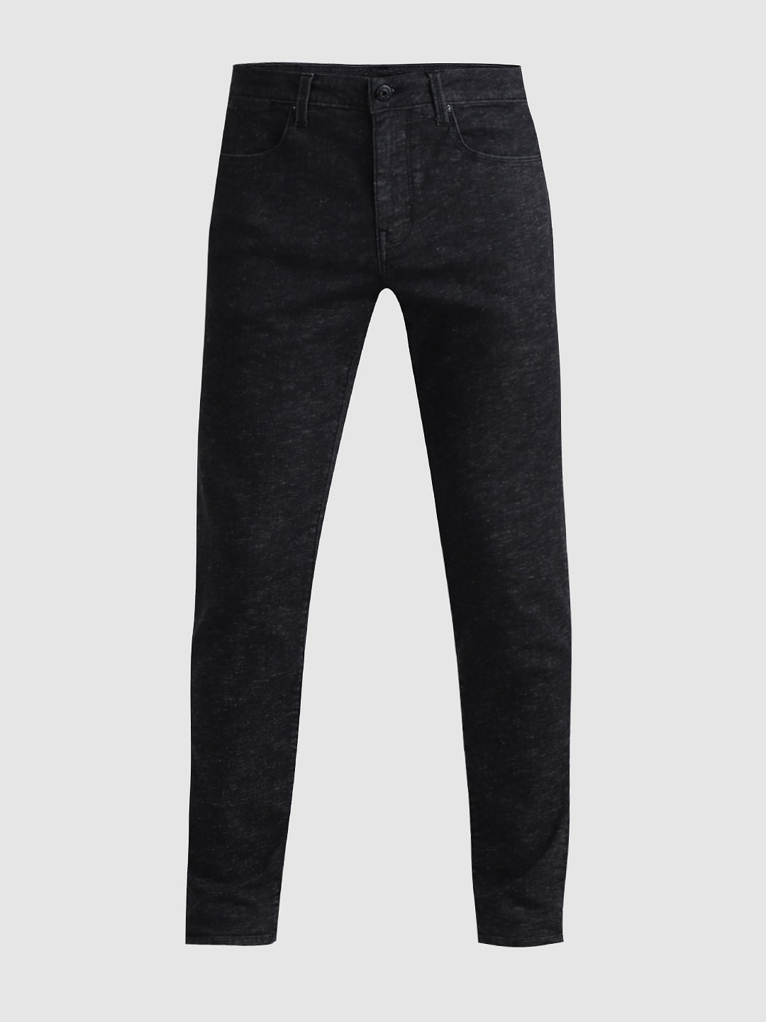 Black Low Rise Glenn Slim Fit Jeans
