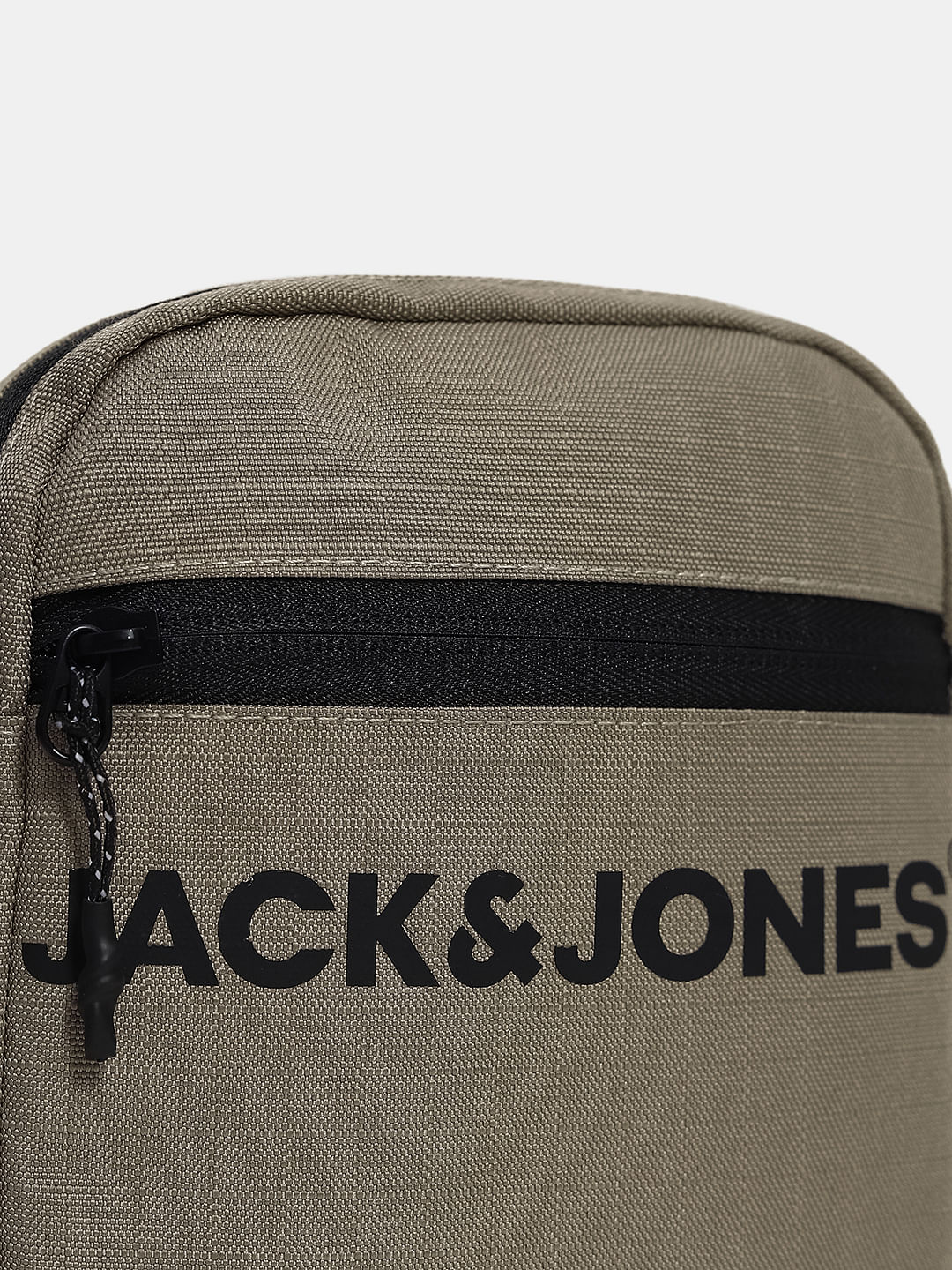 Green Logo Print Sling Bag