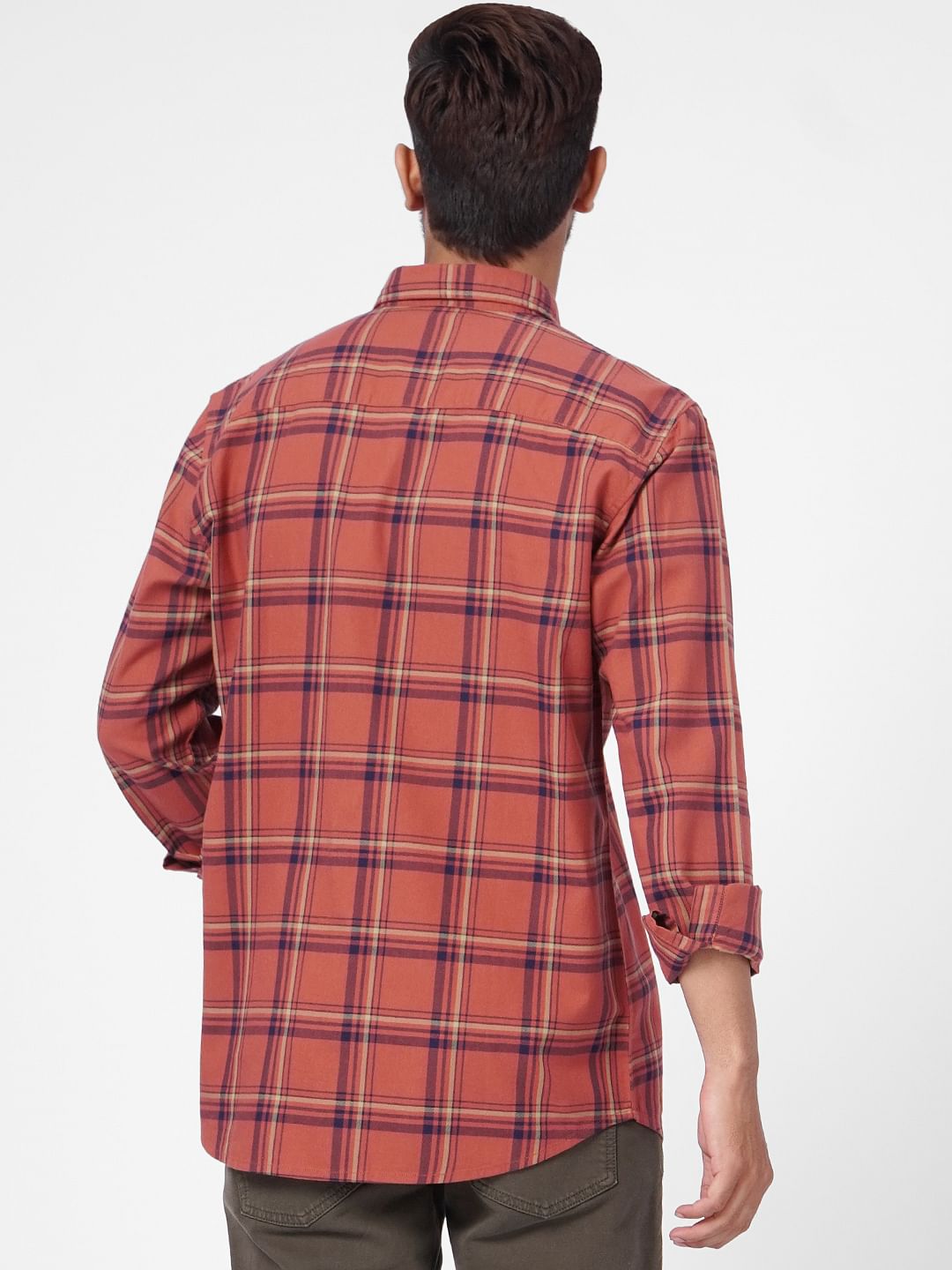 Rust Check Full Sleeves Shirt