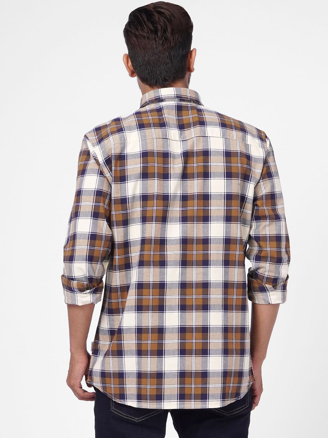 Rust Check Full Sleeves Shirt