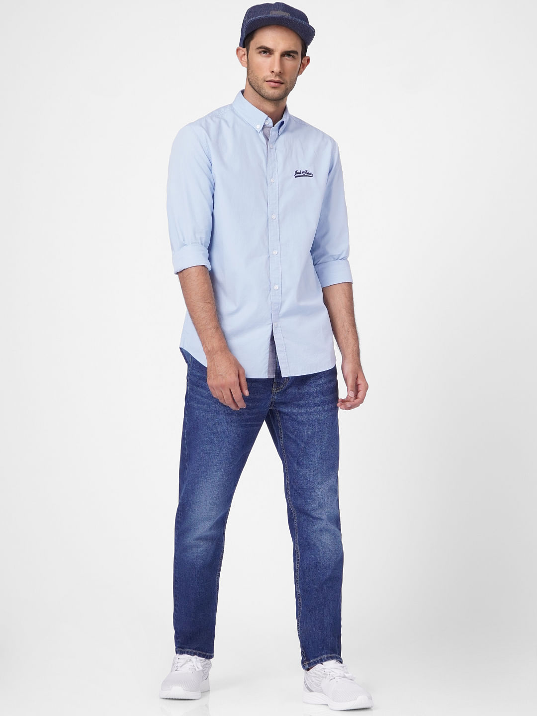Light Blue Full Sleeves Shirt - S