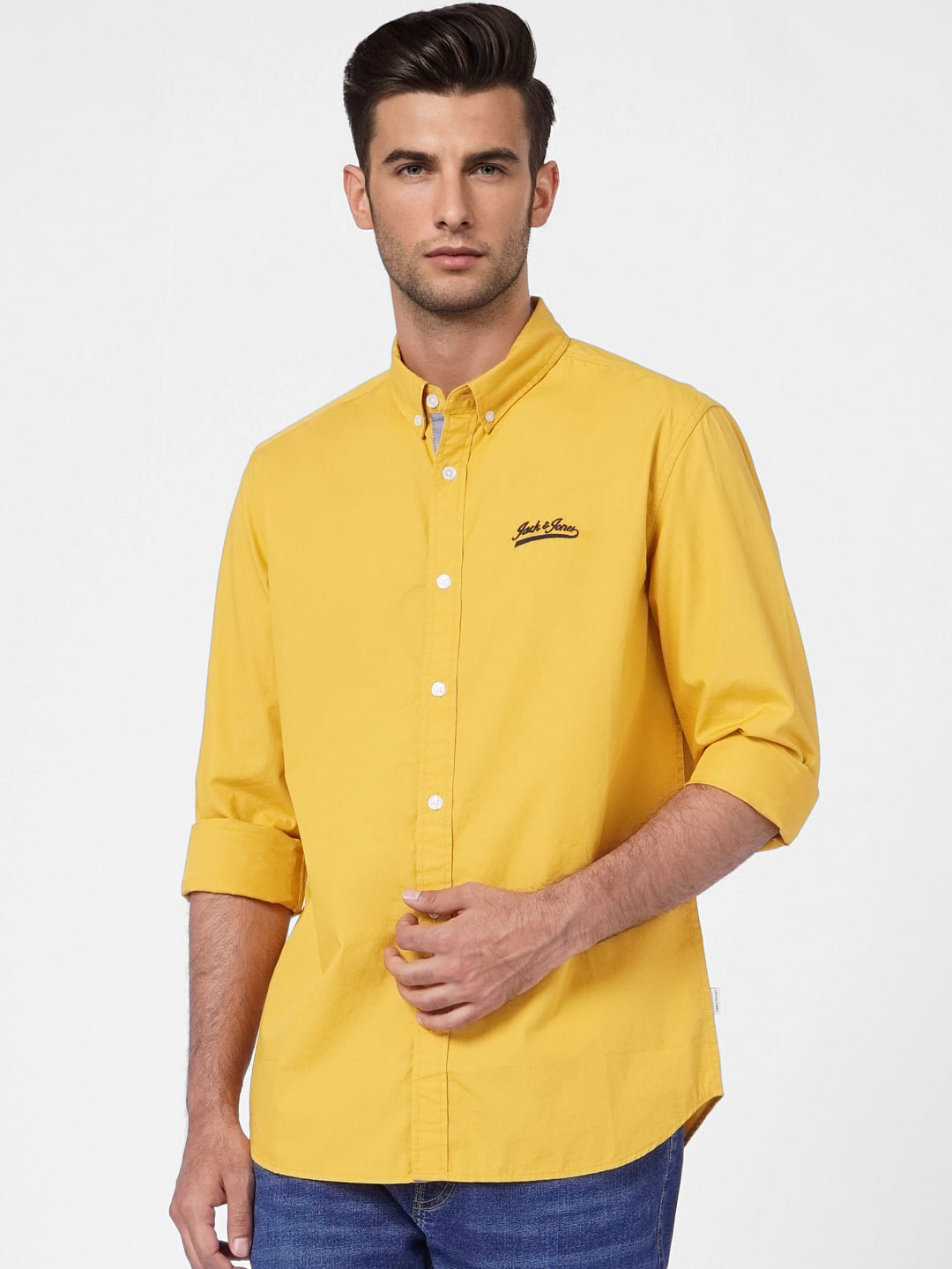 Yellow Full Sleeves Shirt