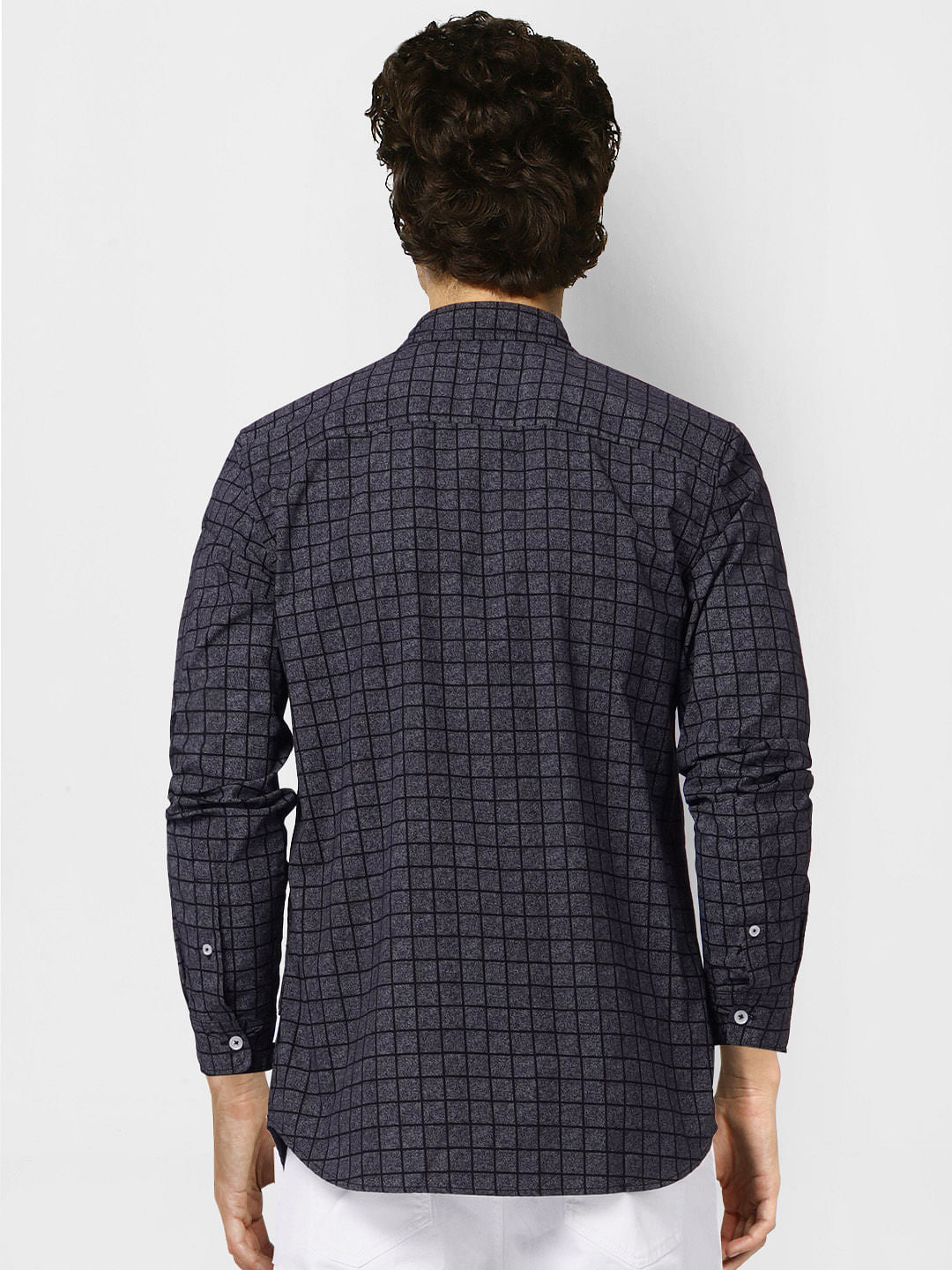 Black Check Full Sleeves Shirt
