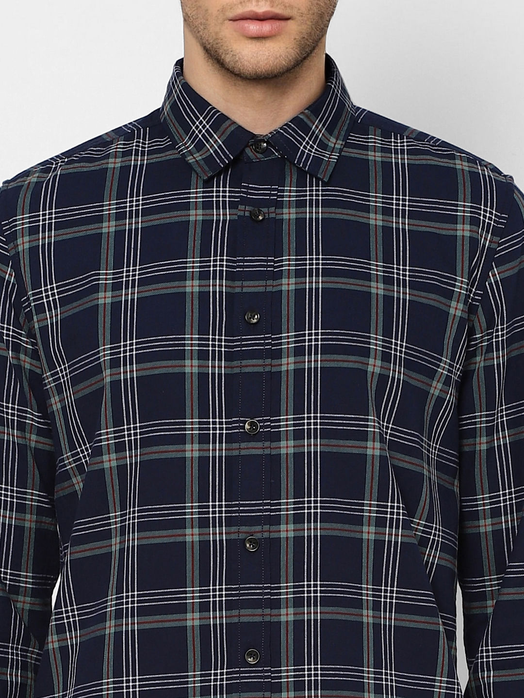 Blue Check Full Sleeves Shirt