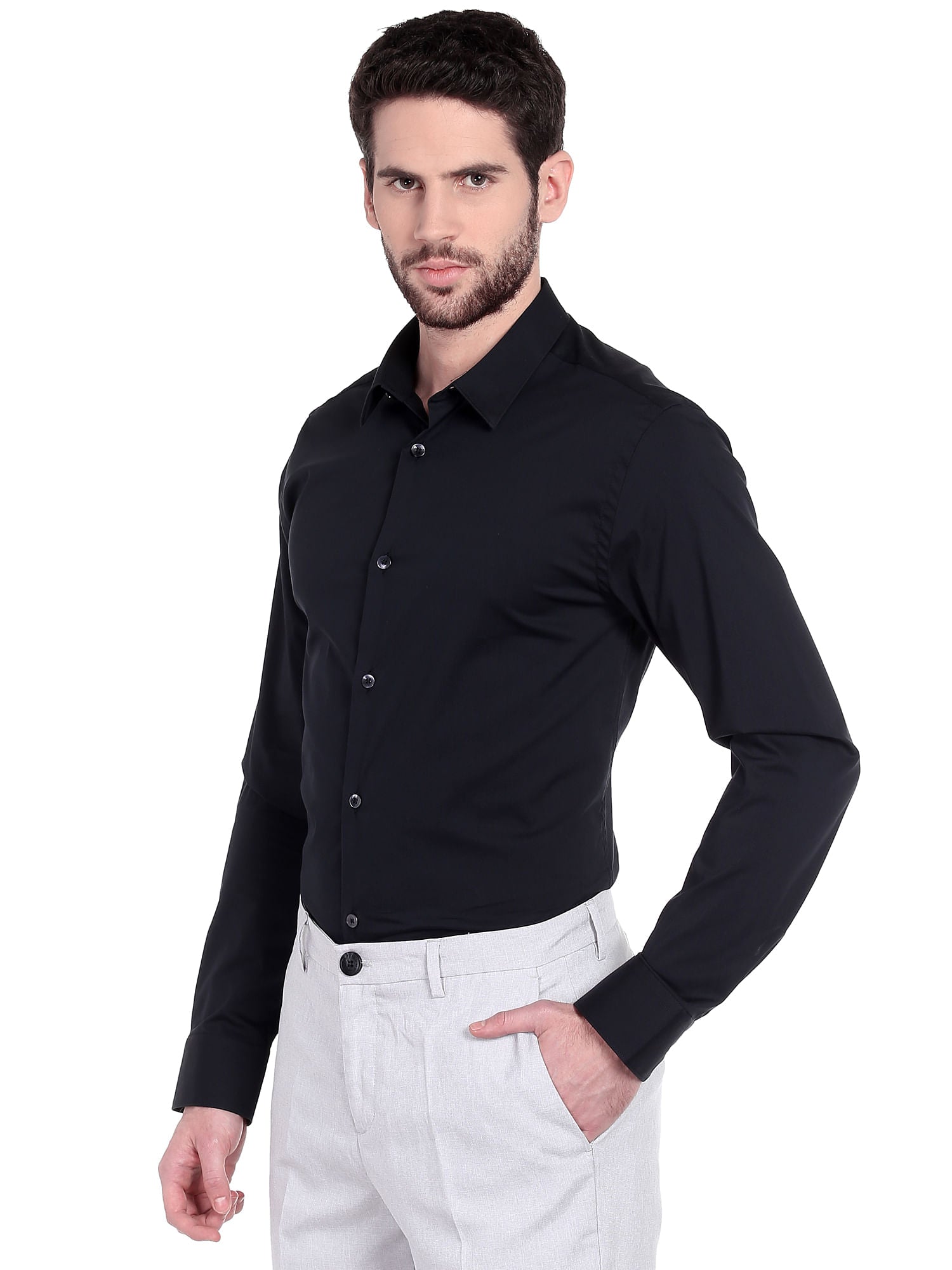 Black Full Sleeves Shirt
