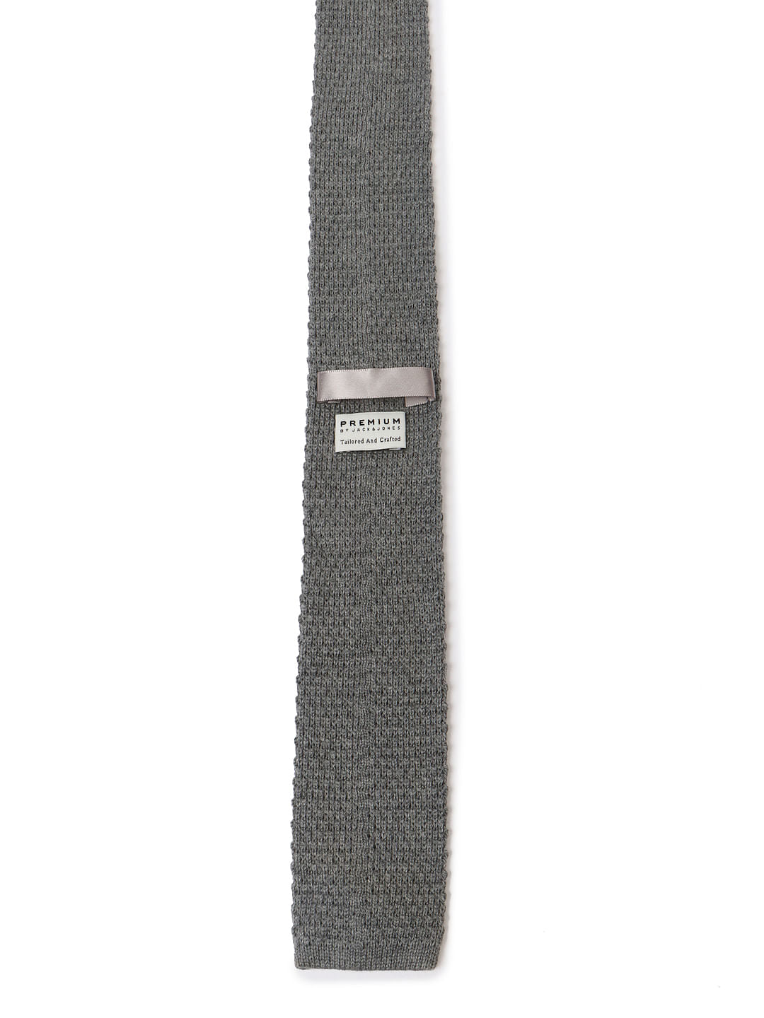 Grey Textured Tie