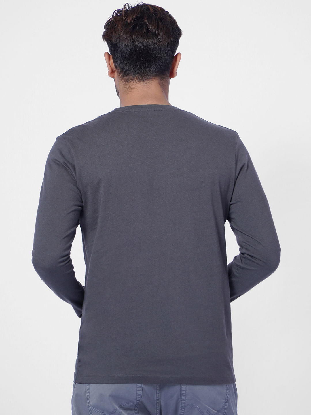 Black Logo Print Crew Neck T-shirt