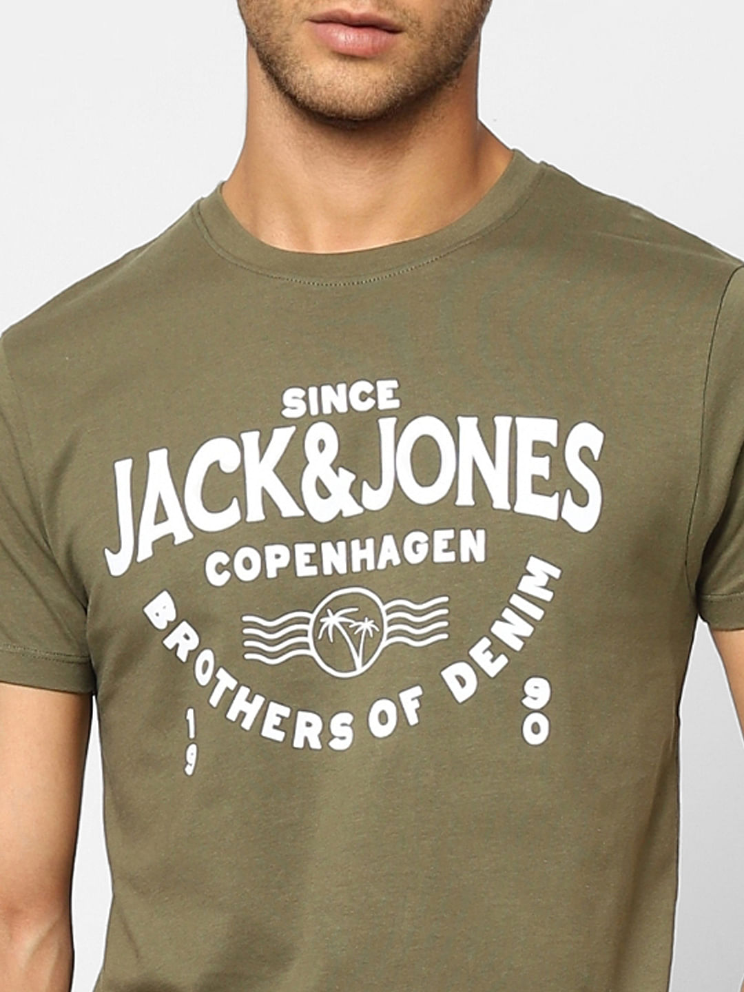 Olive Crew Neck T-shirt