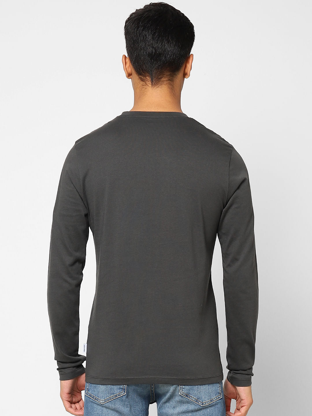 Black Graphic Print Crew Neck T-shirt