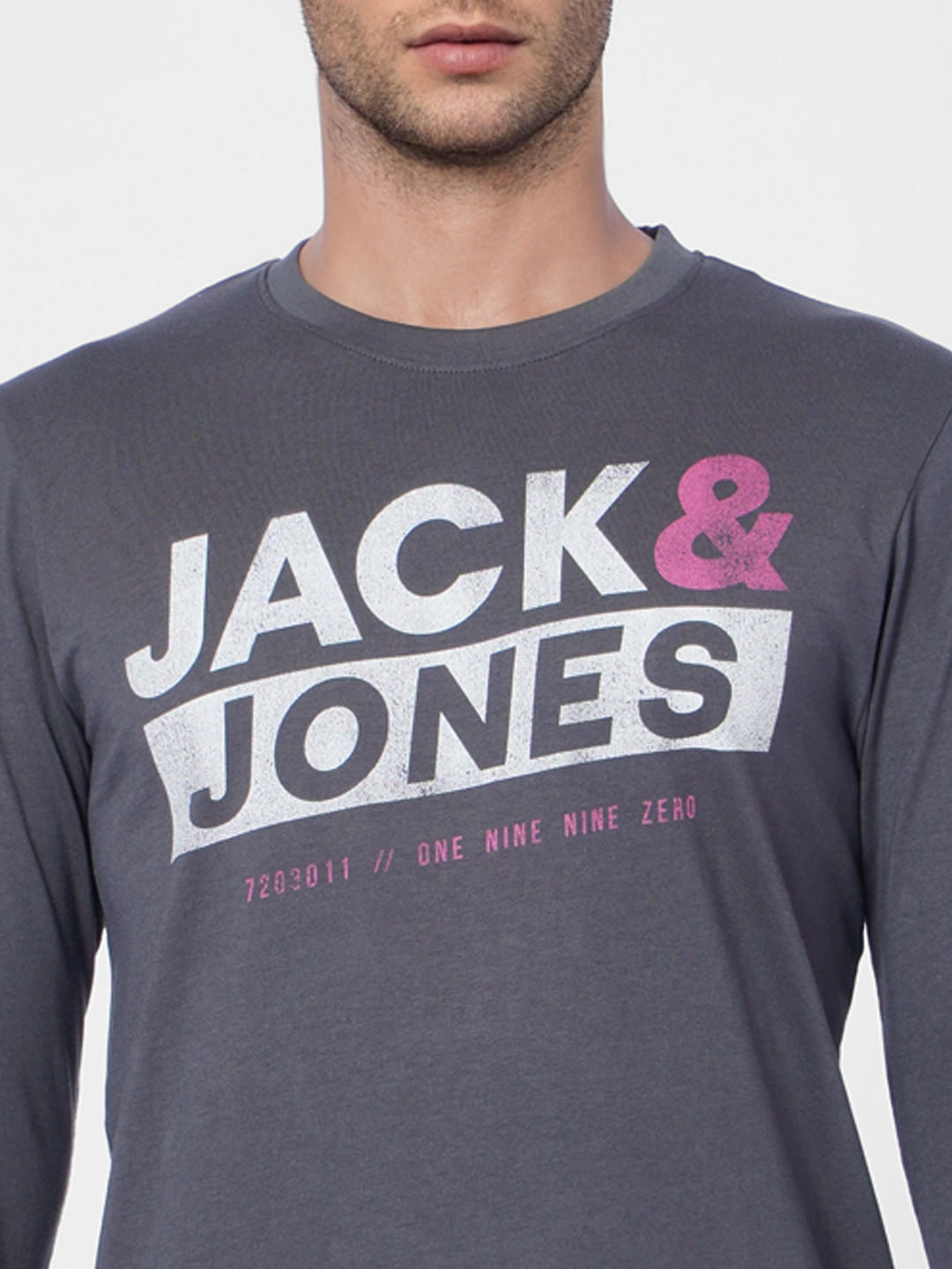 Black Logo Print Crew Neck T-shirt