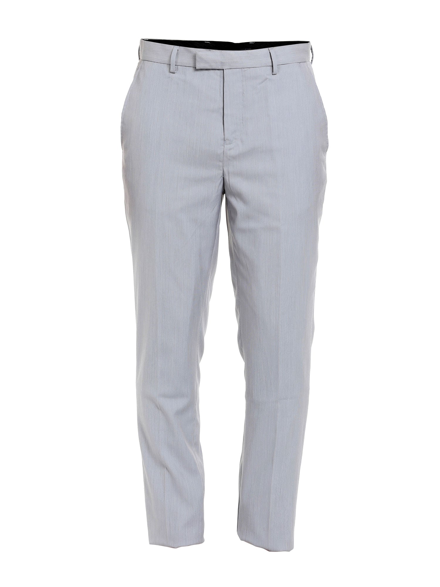 Grey Mid Rise Formal Trousers