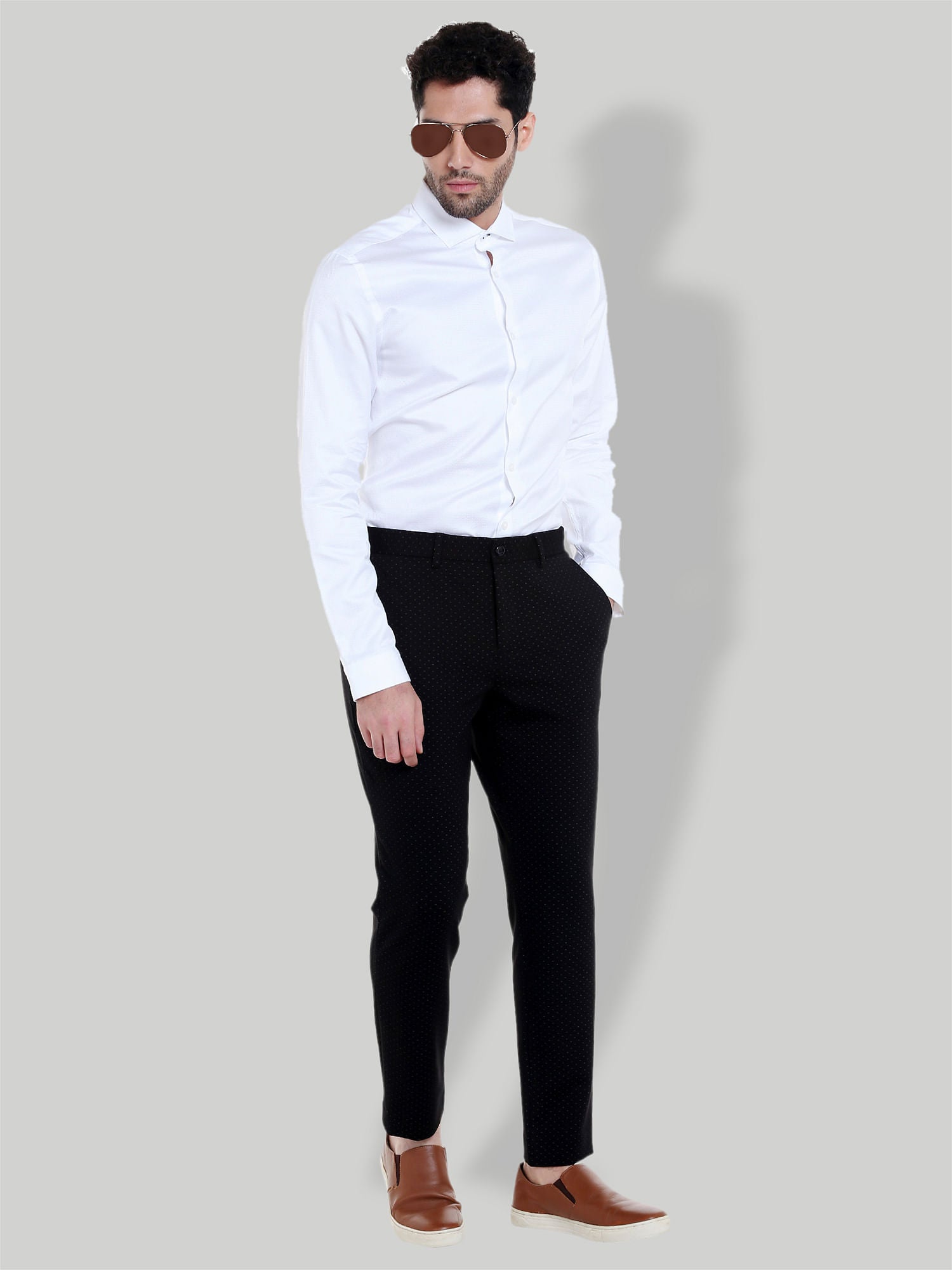Black Slim Fit Trousers