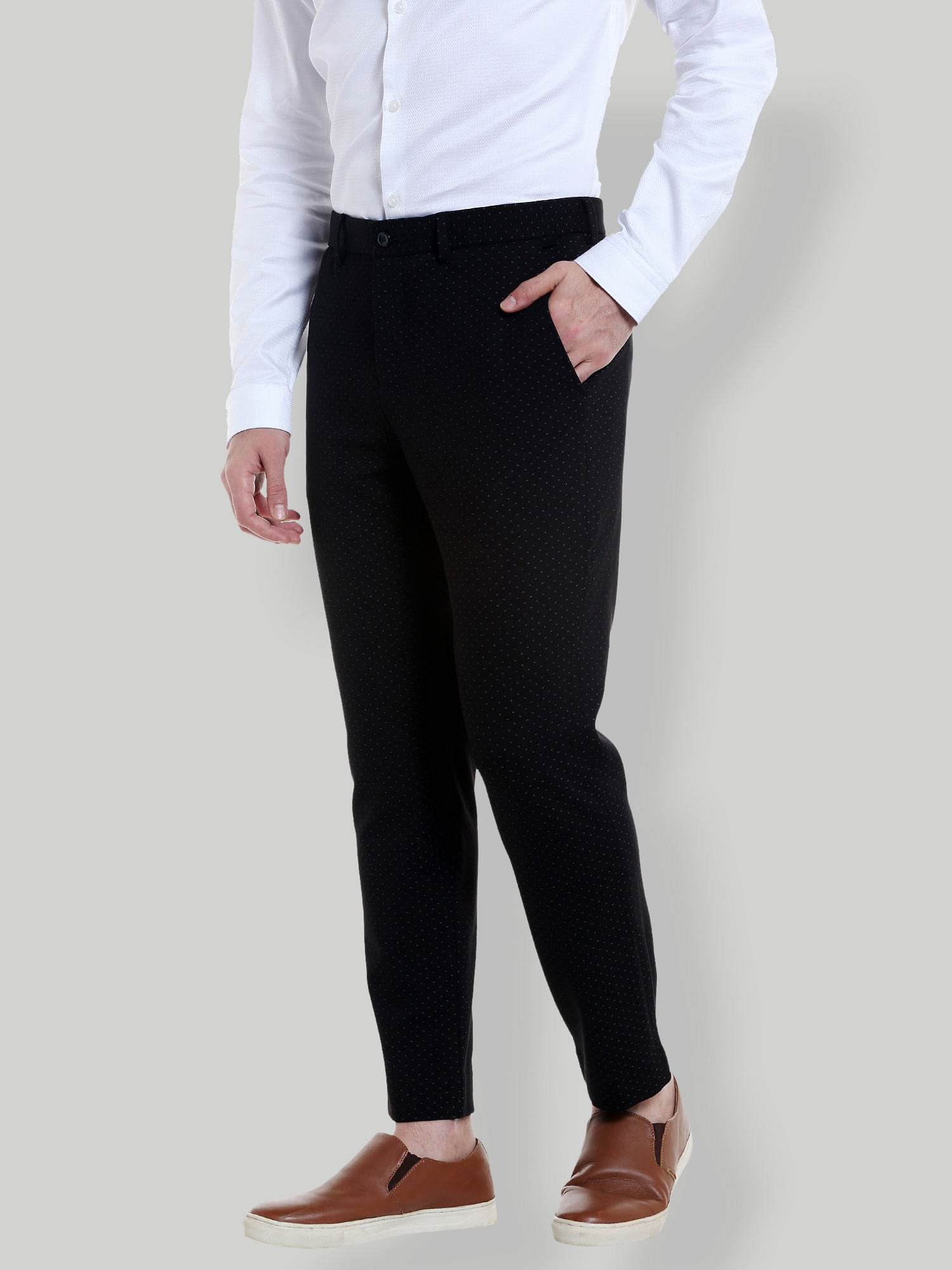 Black Slim Fit Trousers
