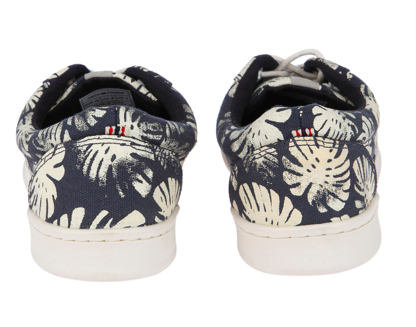 Blue Printed Canvas Trainers
