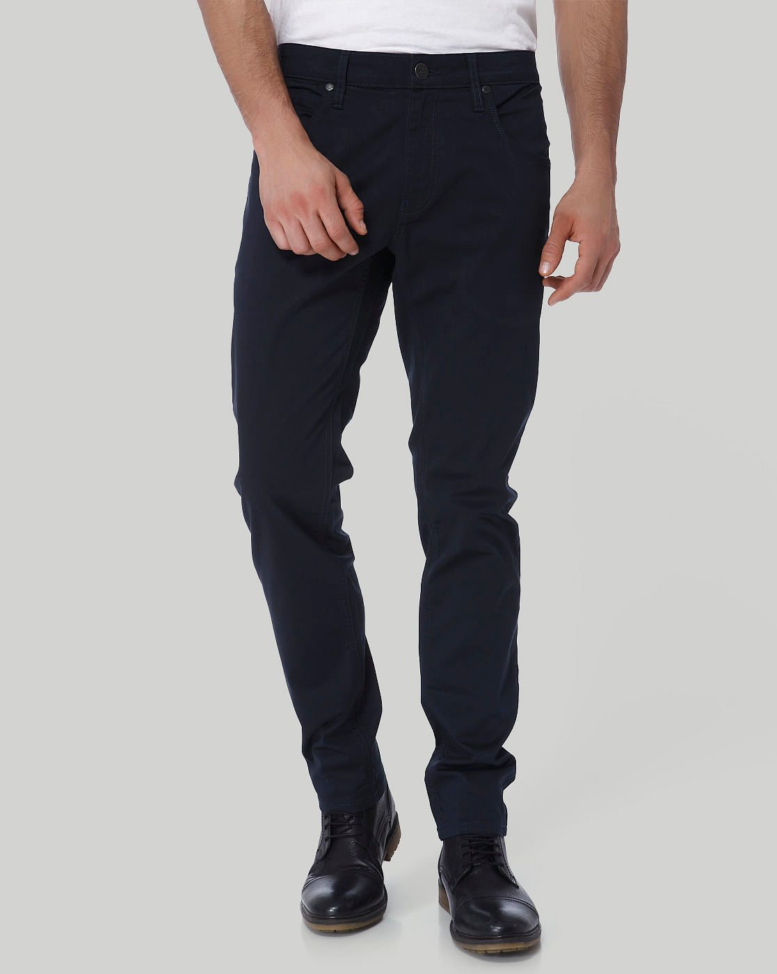 Navy Blue Slim Fit Pants - 28/32