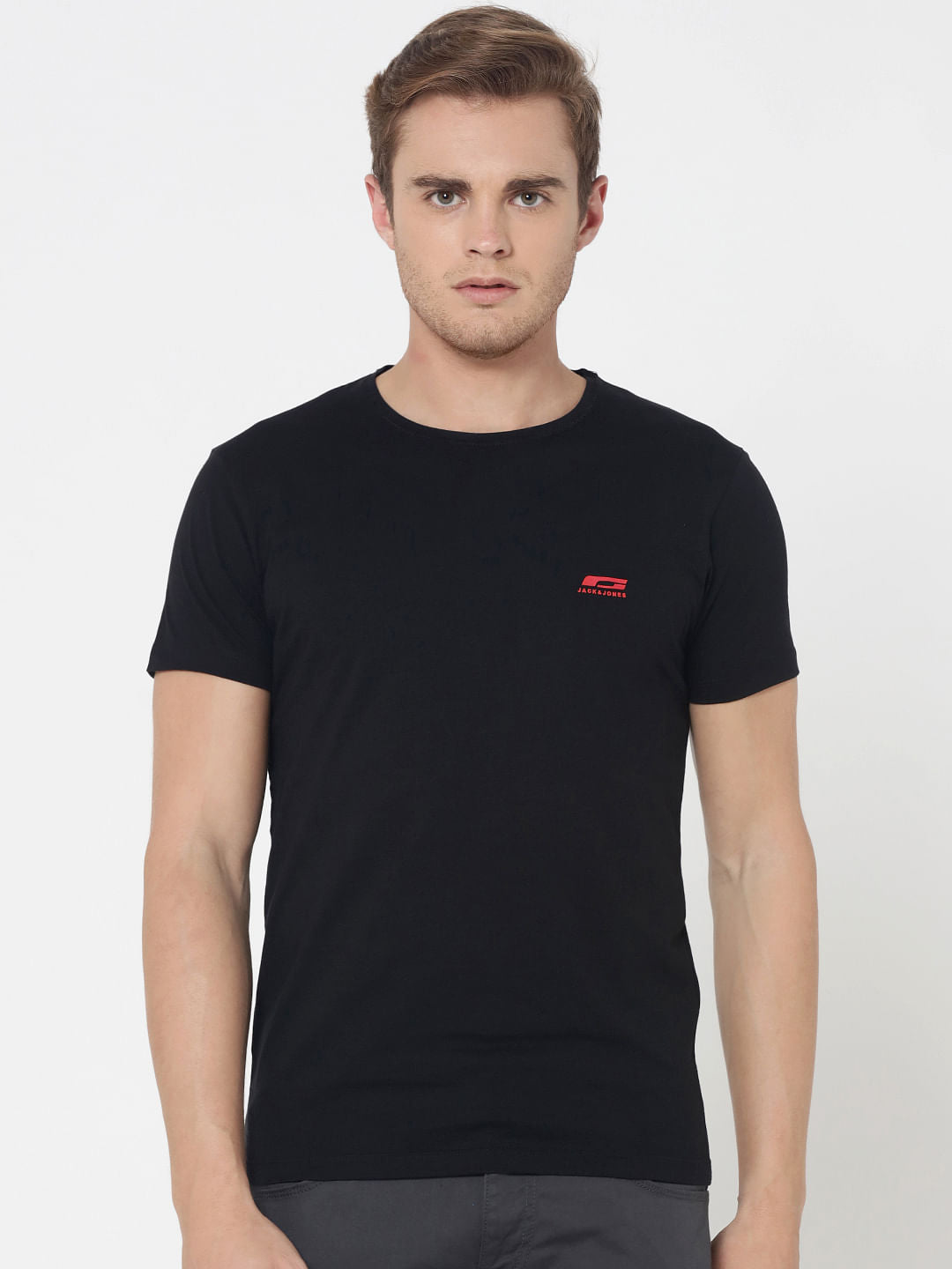 Pack Of Two Crew Neck T-Shirts- Pink And Black