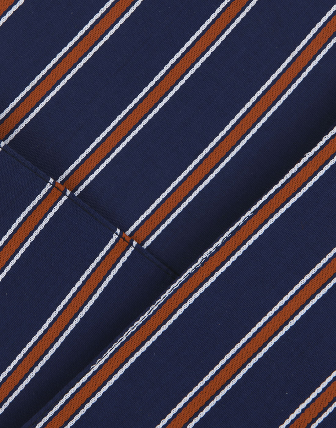 Blue Striped Pocket Square