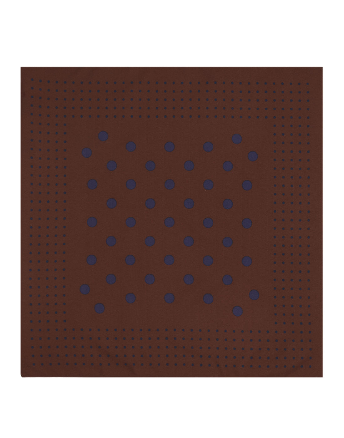 Deep Red Dotted Pocket Square - ONE