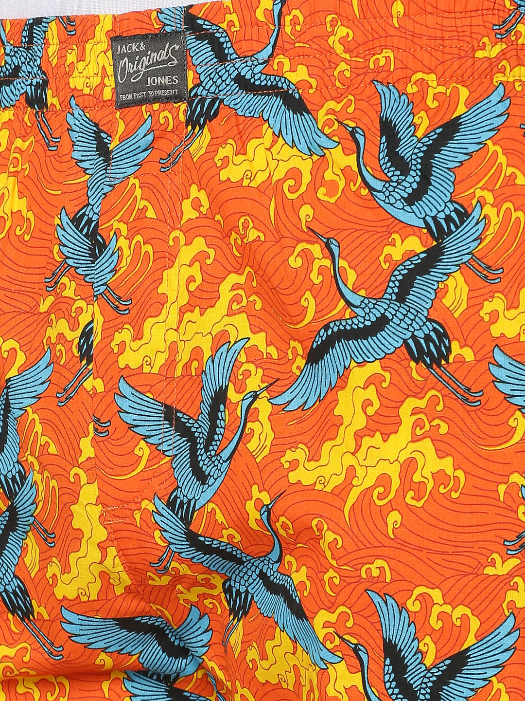 Rose All Over Flying Cranes Print Pyjama