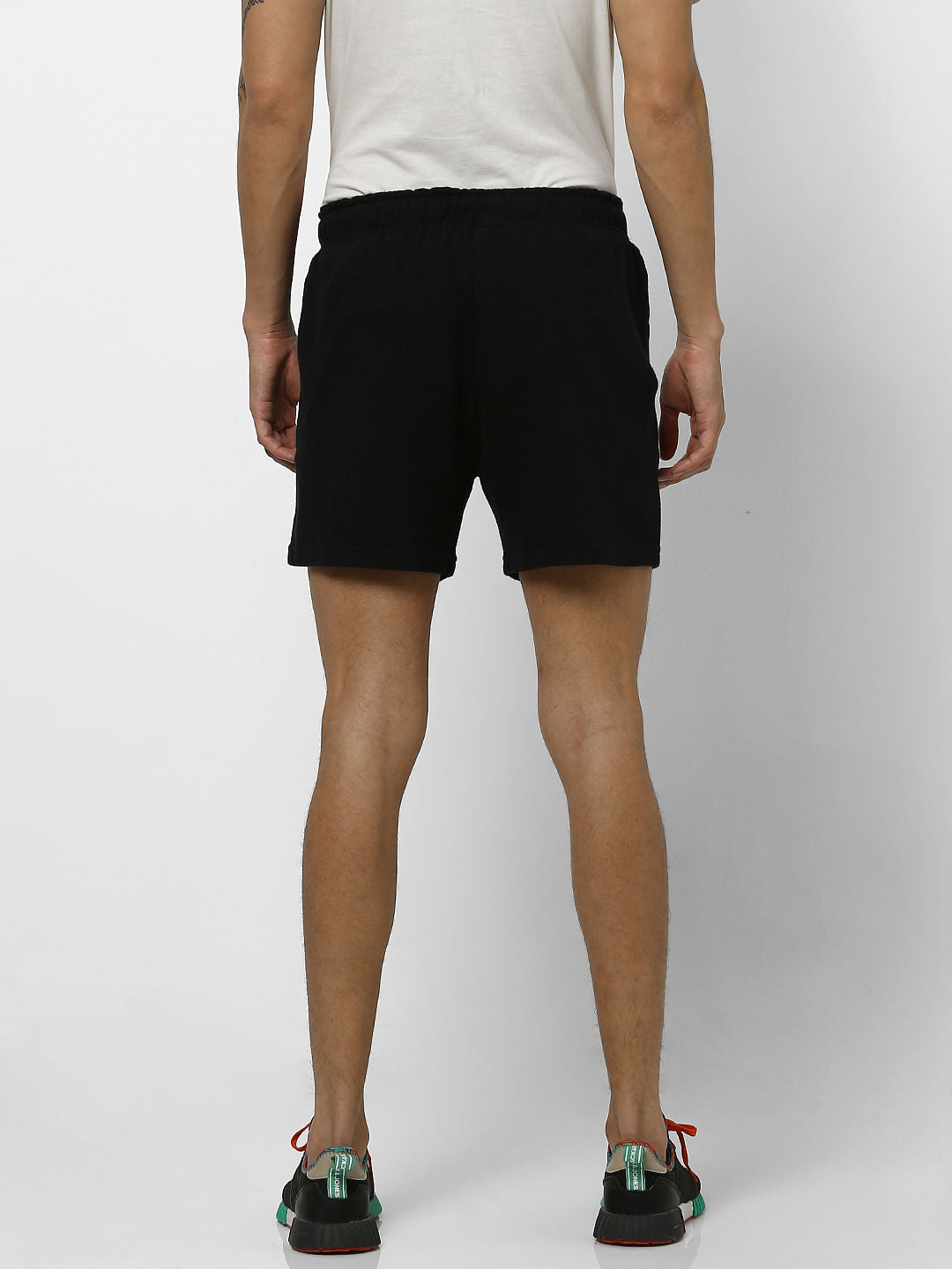 Black Mid Rise Sweatshorts
