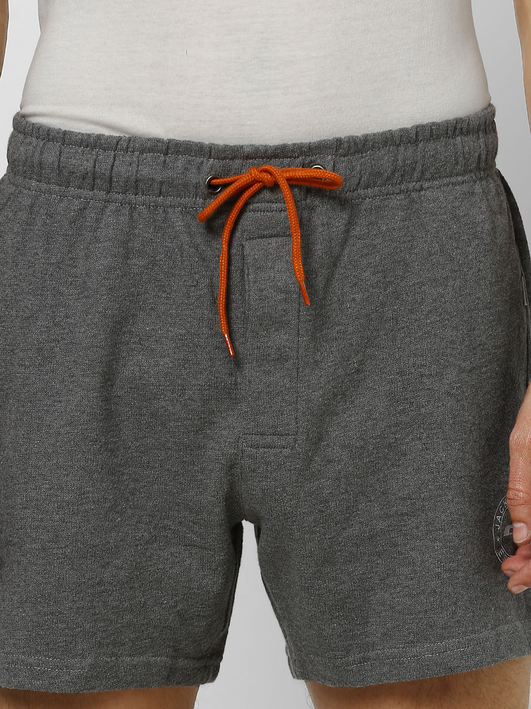Grey Mid Rise Sweatshorts