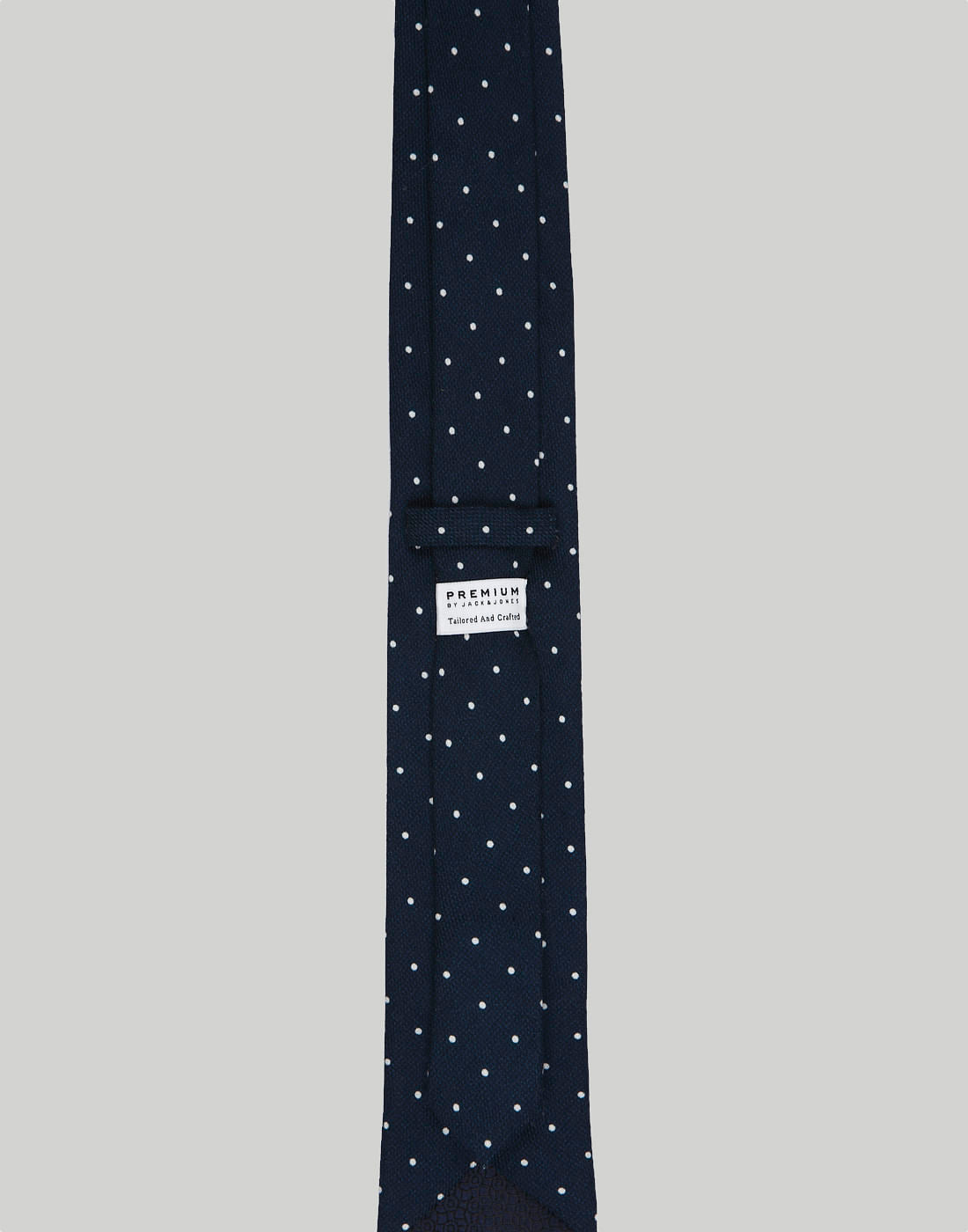 Navy Blue Printed Tie
