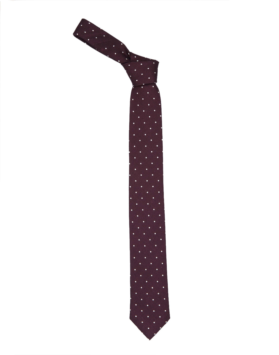Maroon Printed Tie - ONE