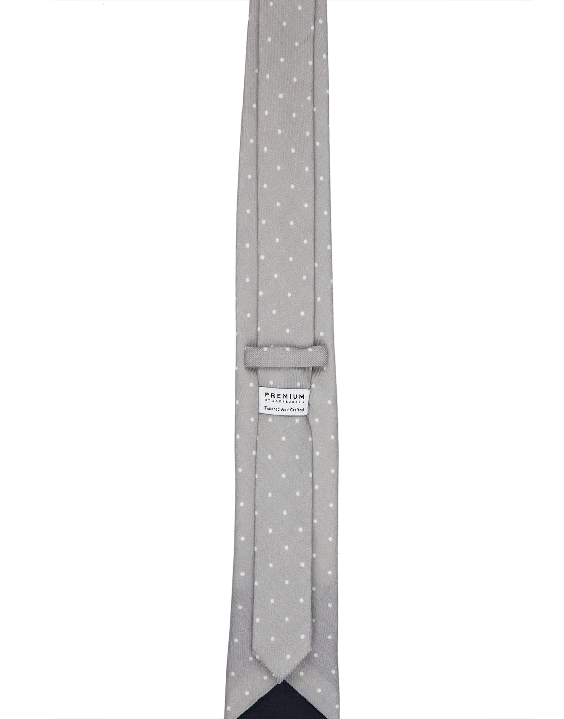 Grey Dot Print Tie