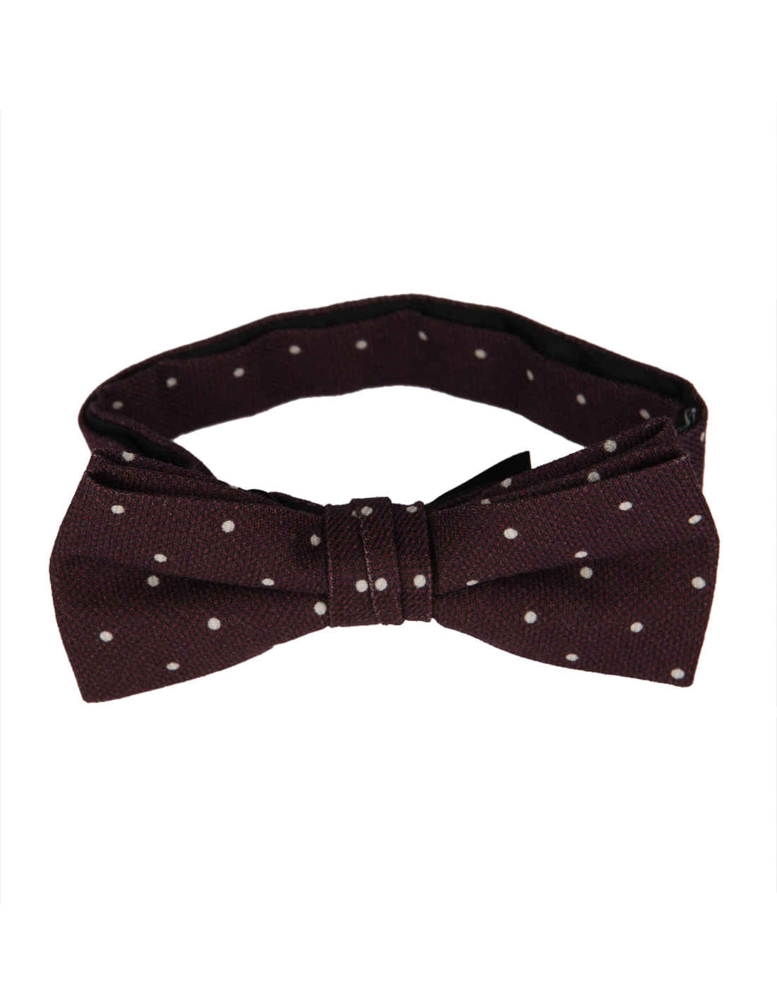 Deep Red Polka Dot Bow Tie
