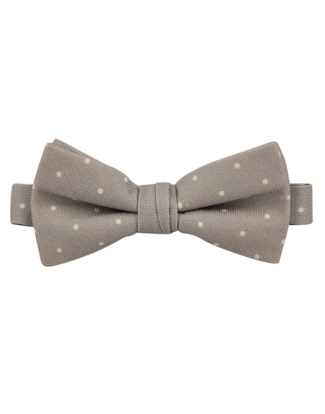 Deep Grey Polka Dot Bow Tie - ONE