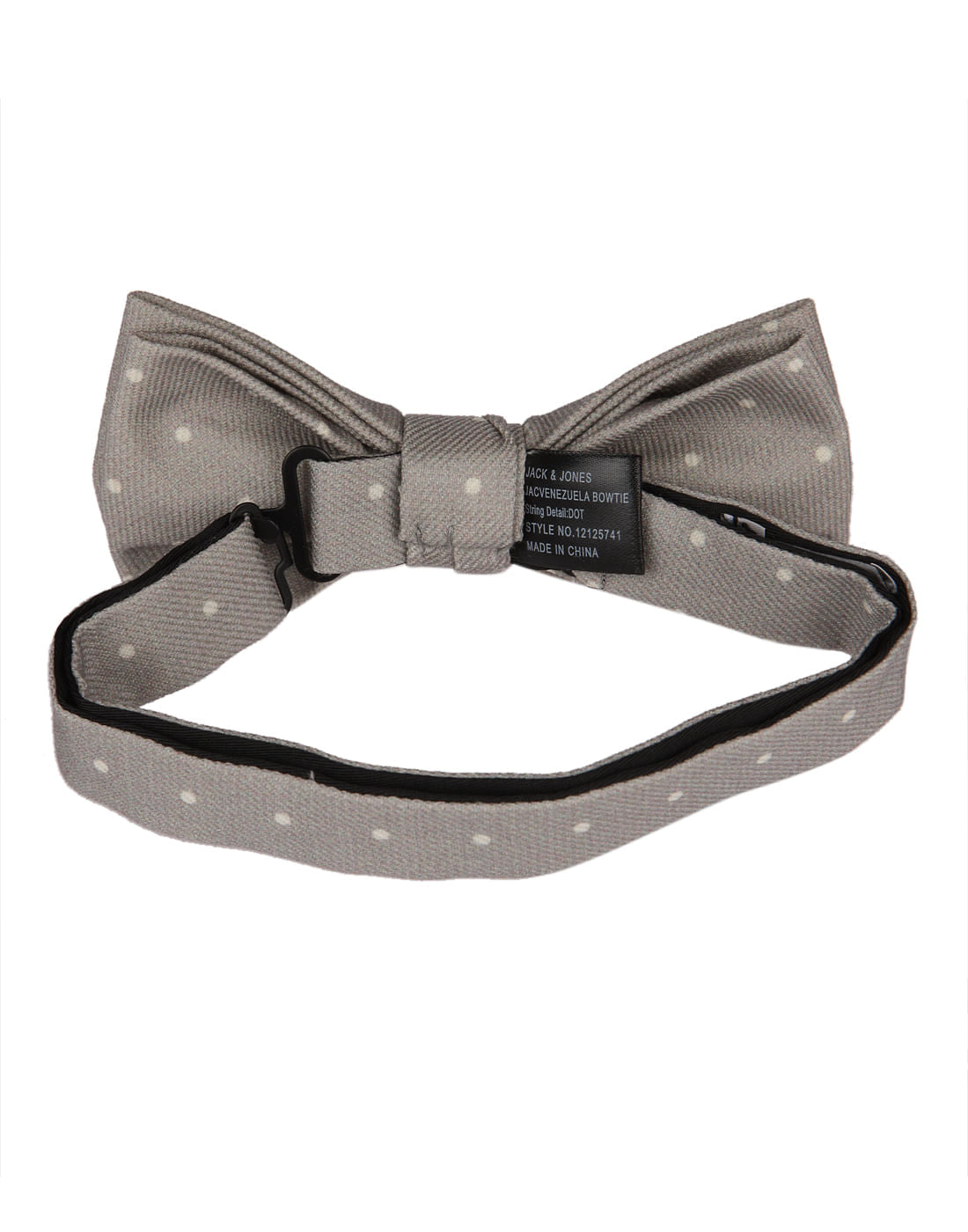 Deep Grey Polka Dot Bow Tie
