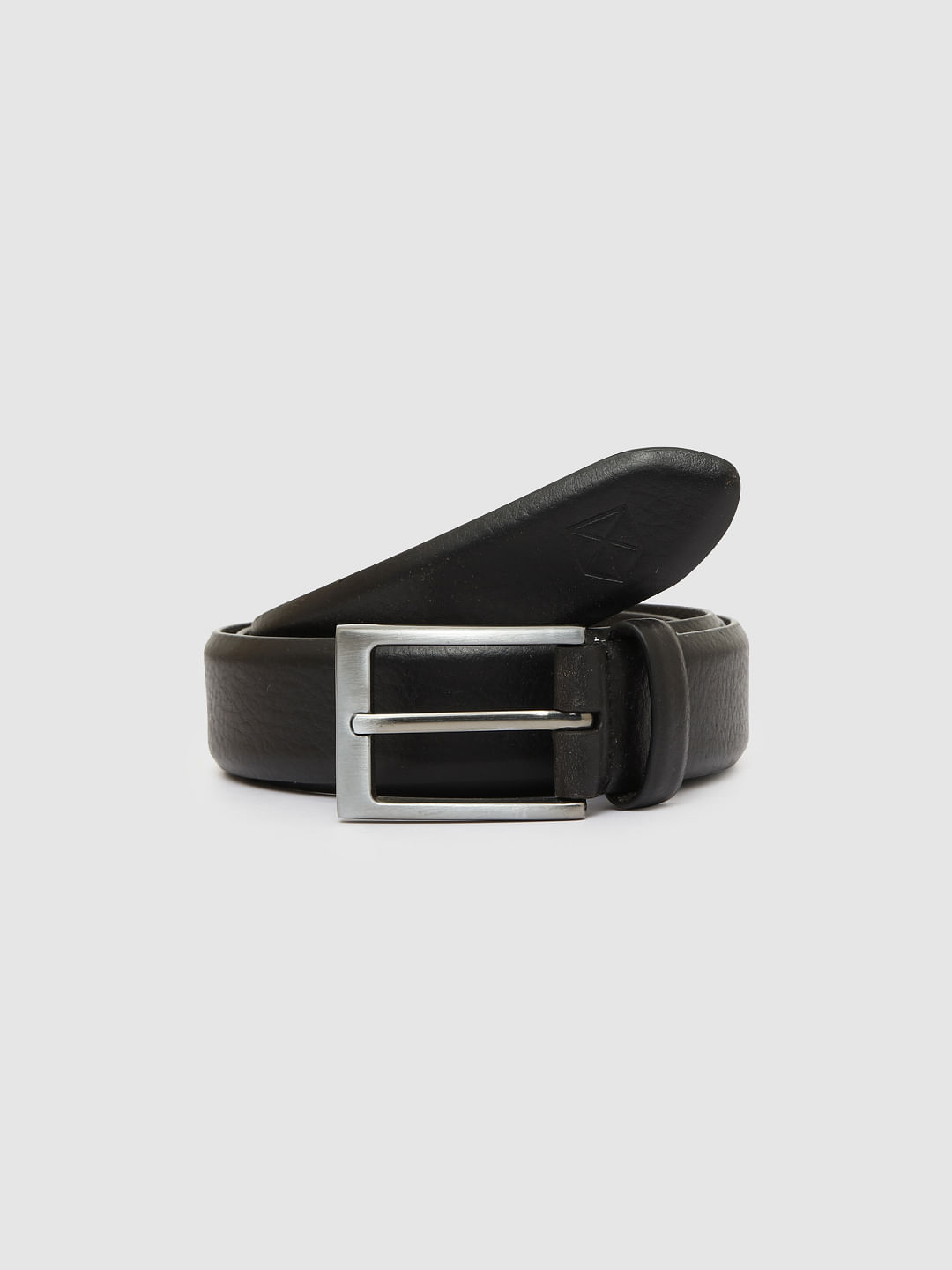 Black Leather Belt - 32