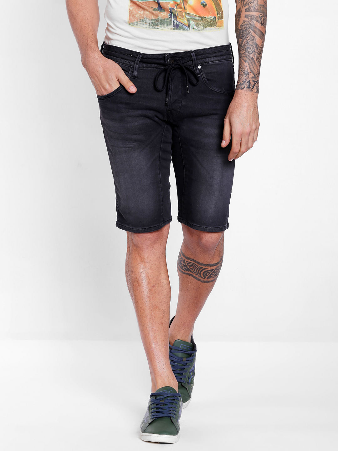 Black Low Rise Tim Anti Fit Jeans - S