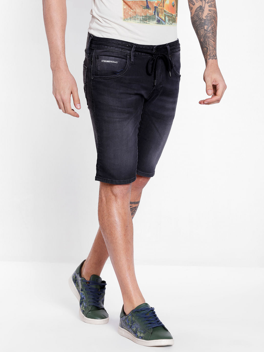 Black Low Rise Tim Anti Fit Jeans