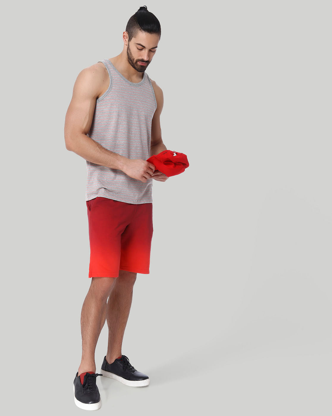 Red Drawstring Sweatshorts