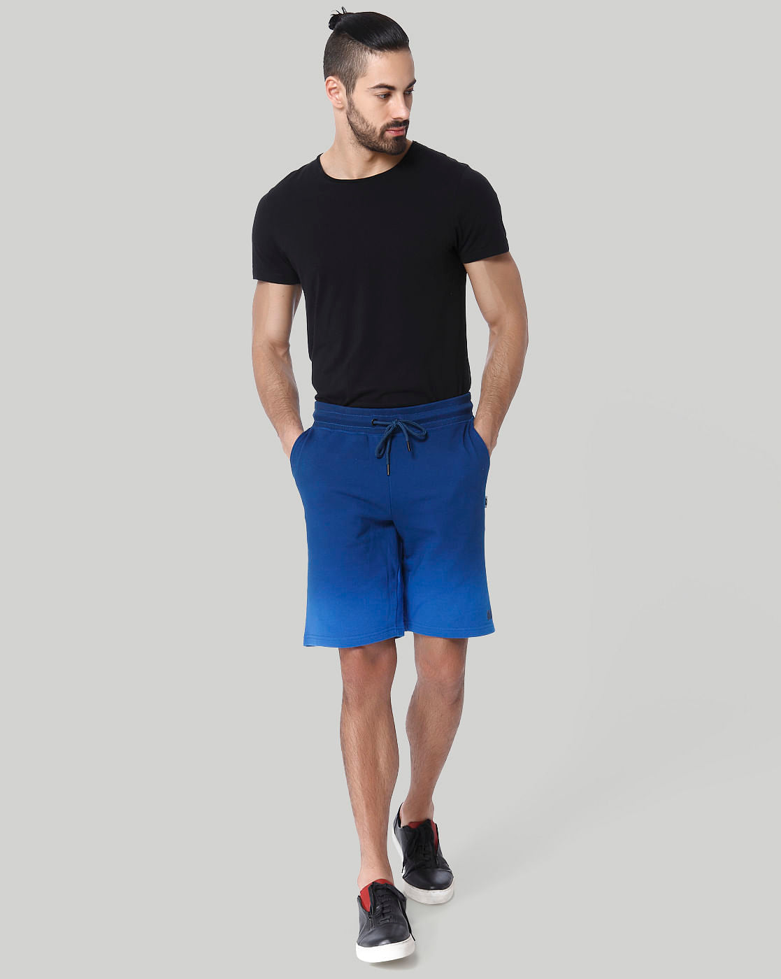 Blue Drawstring Sweatshorts
