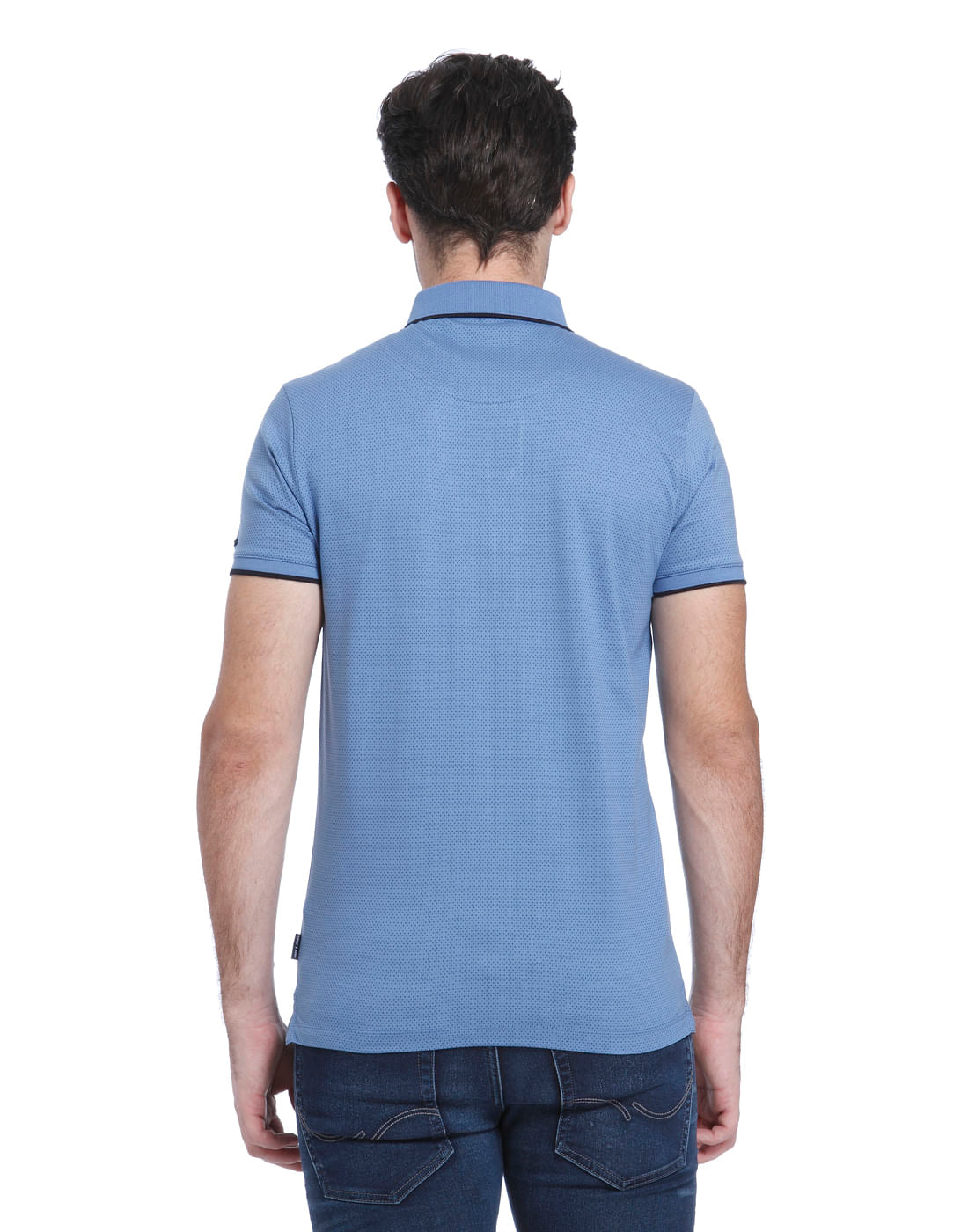 Blue Polo Neck T-shirt