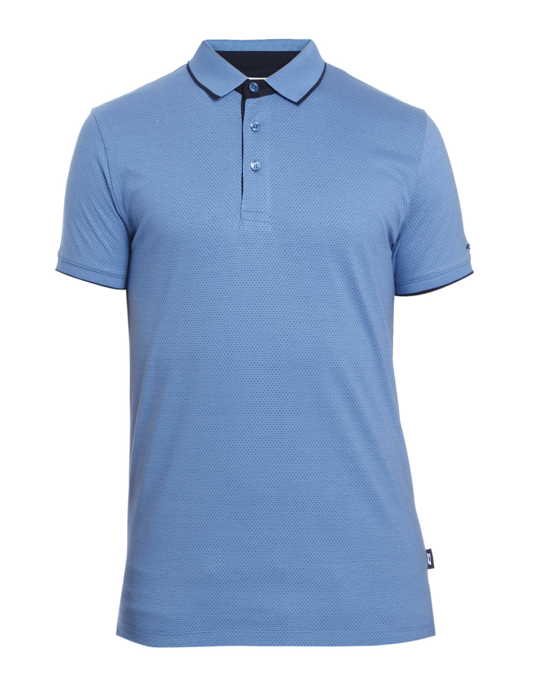 Blue Polo Neck T-shirt
