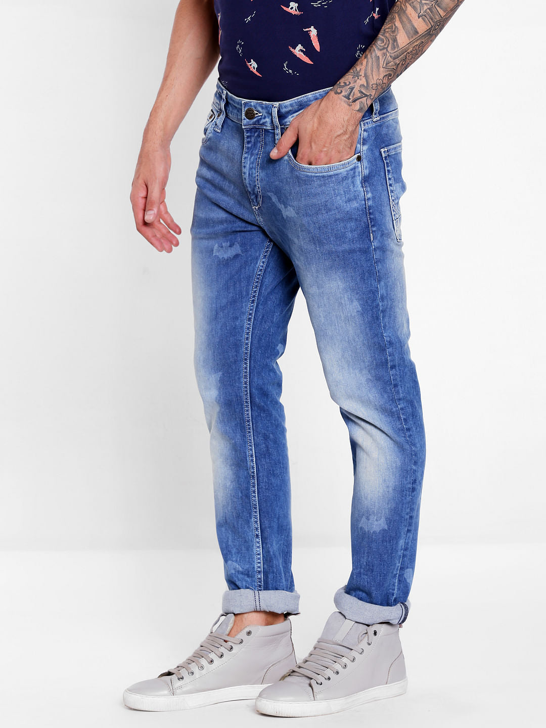 Light Blue Mid Rise Ben Skinny Jeans