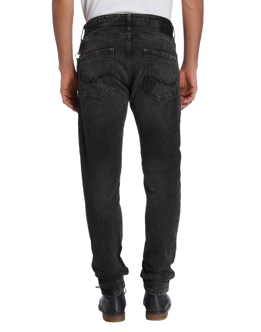Dark Grey Mid Rise Erik Anti-Fit Jeans