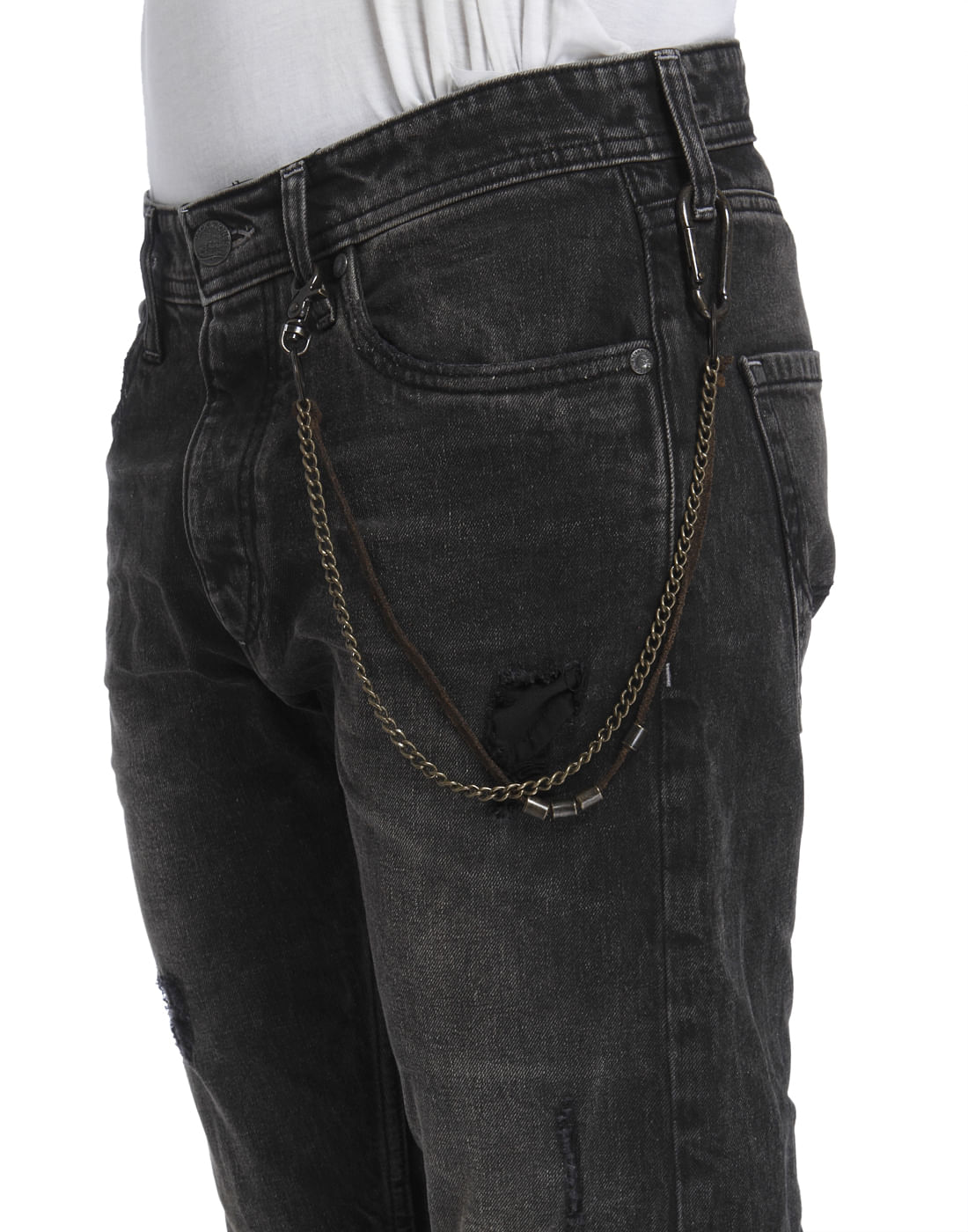 Dark Grey Mid Rise Erik Anti-Fit Jeans