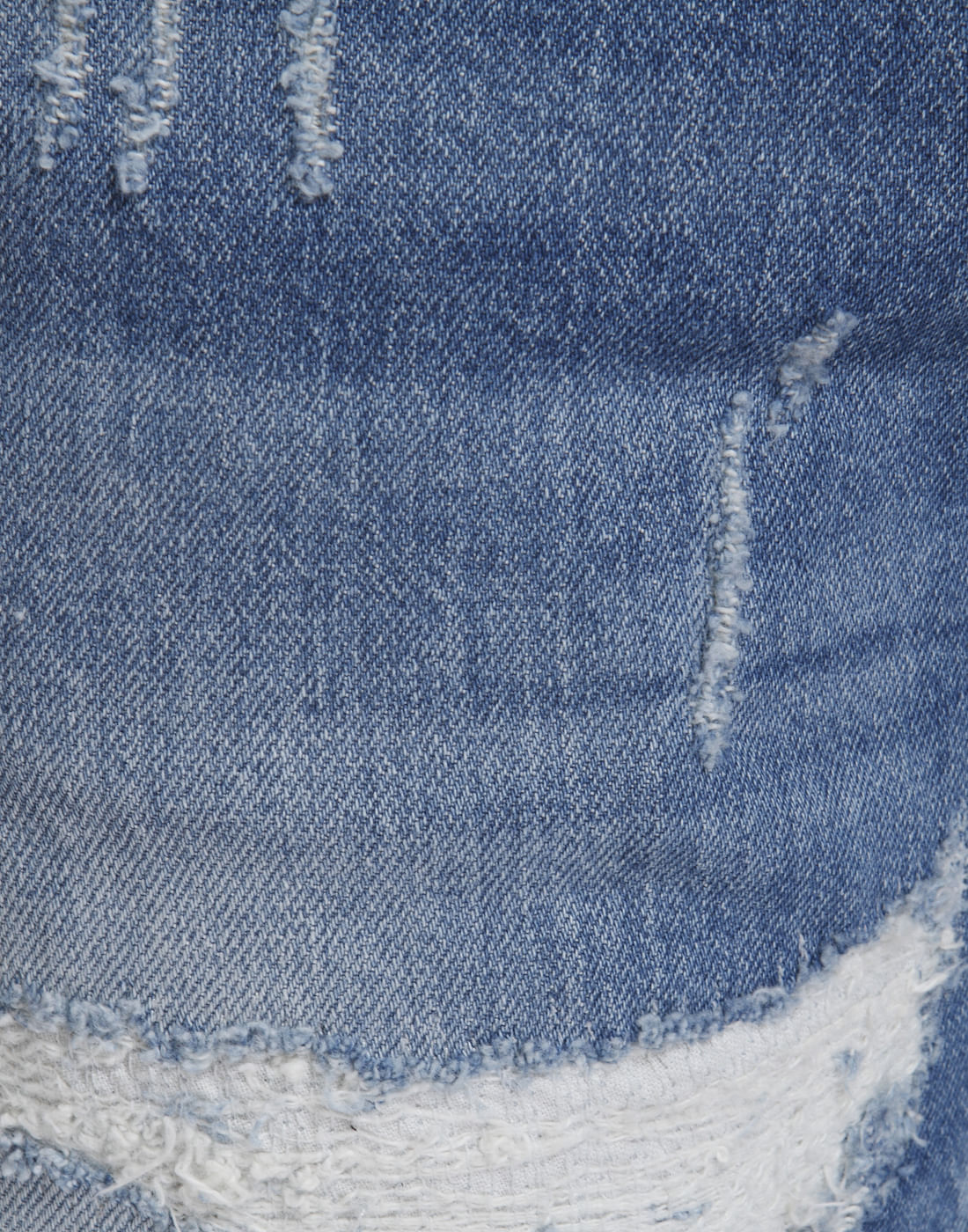 Blue Low Rise Glenn Graphic Slim Fit Jeans