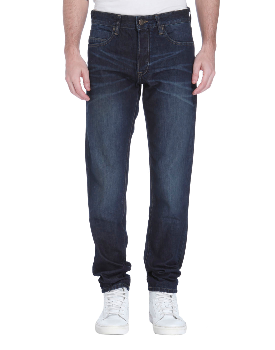 Blue Mid Rise Mike Comfort Fit Jeans