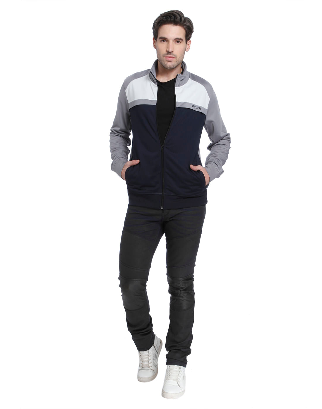 Dark Blue Mid Rise Glenn Slim Fit Jeans