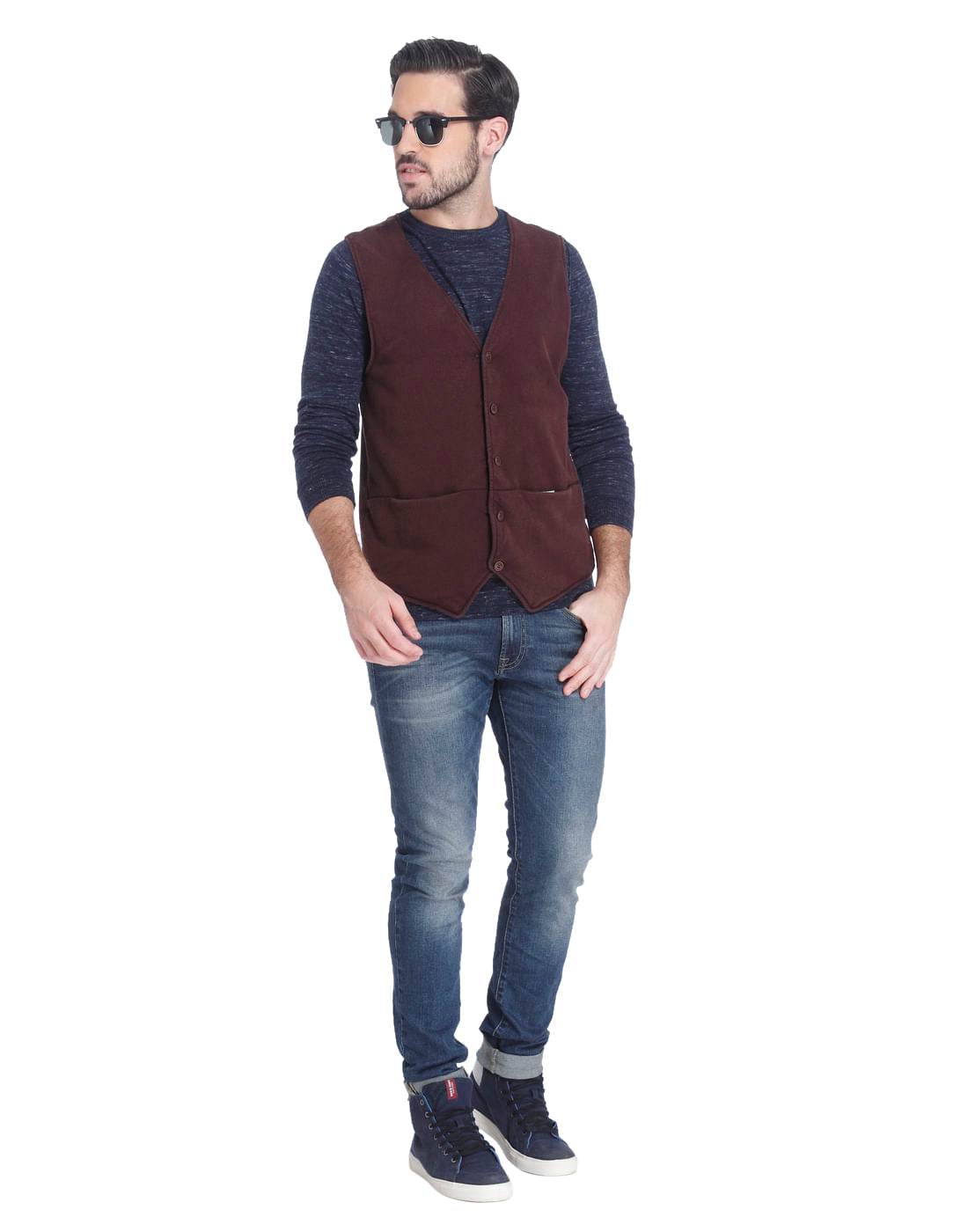 Deep Red Waistcoat