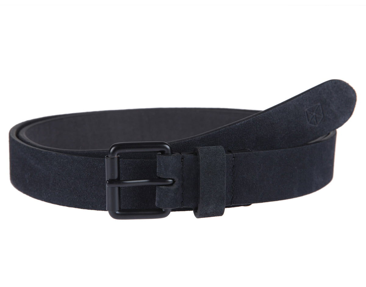 Black Leather Belt - 32